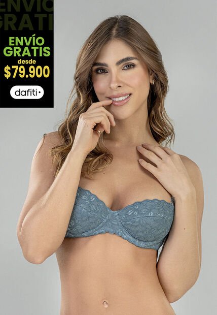 Brasier Mujer Azul Acero FI 96900