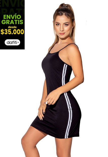 Vestido Mujer Negro FI 89378