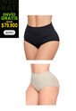 Cachetero Paq X2 Para Mujer Negro/Piel FI de Formas Intimas