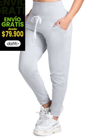 Pantalón Sudadera Para Mujer Gris Jaspe FI Formas Intimas