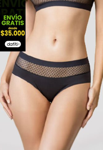 Cachetero Mujer Negro Fi 110760 Formas Intimas