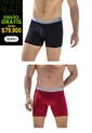 Bóxer Set  X2 Negro-Rojo FI 58299 de Formas Intimas