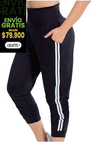 Pantalón Sudadera Mujer Negro FI 77685 Formas Intimas