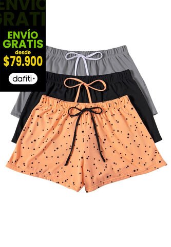 Short Paq X3 Mujer Multicolor FI 32784 Formas Intimas