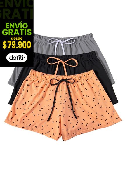 Short Paq X3 Mujer Multicolor FI 32784