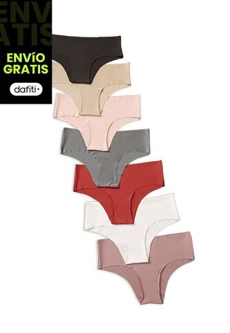 Cachetero Paq X7 Mujer Multicolor FI 91682 Formas Intimas