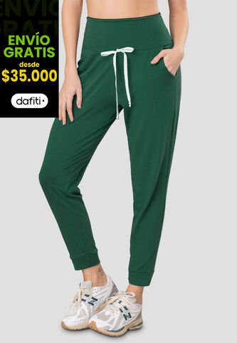 Pantalón Sudadera Mujer Verde Pino Fi 77393 Formas Intimas