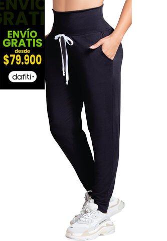 Pantalón Sudadera Para Mujer Negro FI Formas Intimas