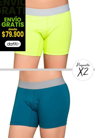 Bóxer Paq X2 Infantil Verde FI 79034 Formas Intimas