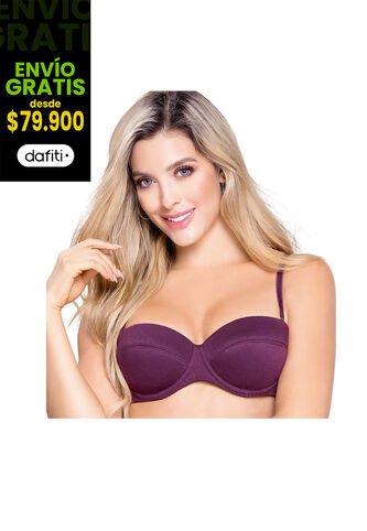 Brasier Adulto Femenino Vinotinto Fi 83934 Formas Intimas