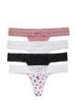 Brasilera Paq X4 Mujer Multicolor FI 1509 de Formas Intimas