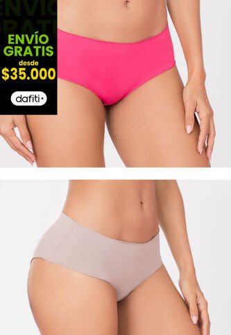 Cachetero Paq X7 Mujer Multicolor Fi 113032 Formas Intimas