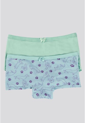 Bóxer Paq X2 Infantil Cristal FI 10005423 Formas Intimas