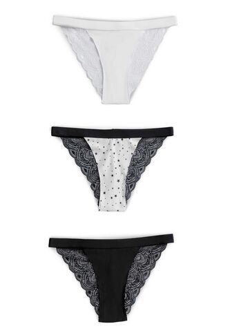 Brasilera Paq X3 Mujer Multicolor FI 100520 Formas Intimas