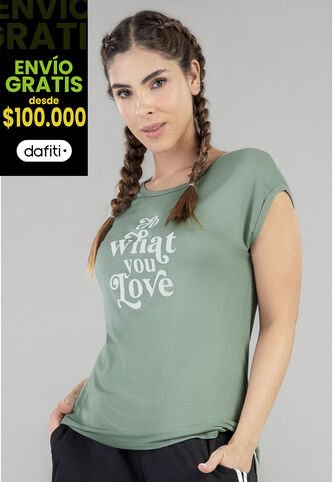 Camiseta Mujer Verde Oliva FI 92714 Formas Intimas