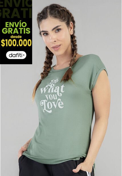 Camiseta Mujer Verde Oliva FI 92714