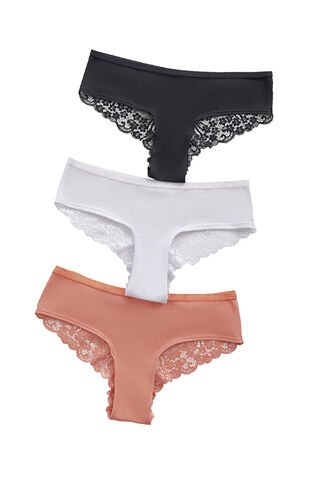 Cachetero Paq X3 Mujer Multicolor FI 32864 Formas Intimas