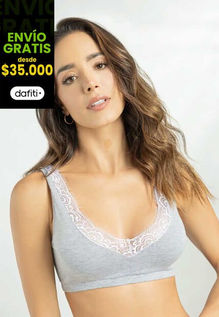 Top Mujer Gris Jaspe Fi 111696