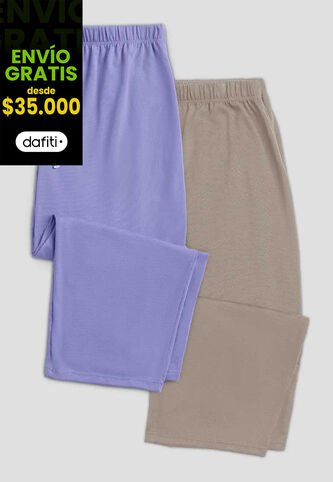 Capri Paq X2 Mujer Bicolor Fi 6283 Formas Intimas