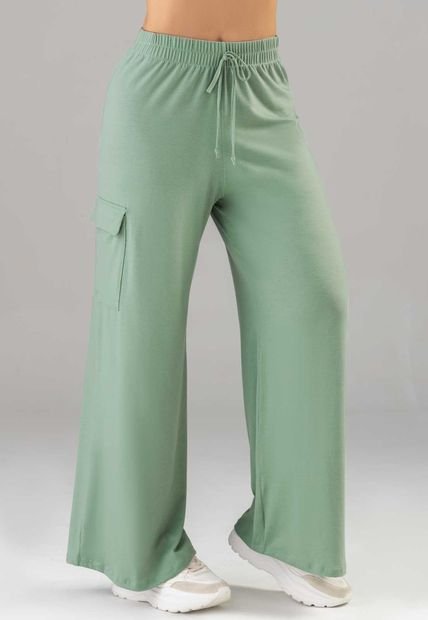 Pantalón Sudadera Mujer Verde FI 8618