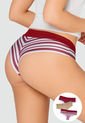 Cachetero Paq X3 Mujer Vino Tinto FI 96631 de Formas Intimas