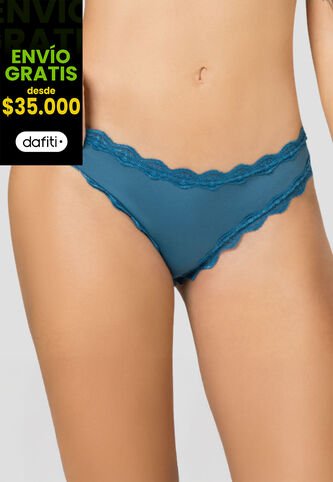 Brasilera Mujer Azul Petroleo Fi 7759 Formas Intimas
