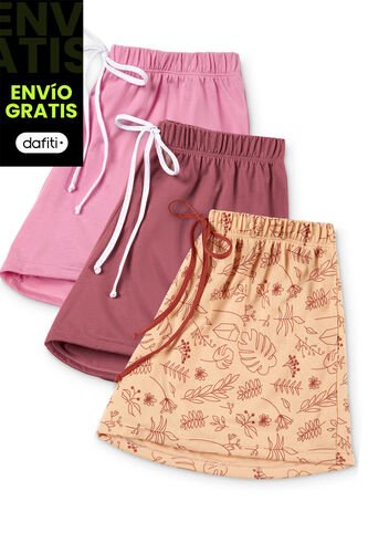 Short Paq X3 Mujer Multicolor FI 89799 Formas Intimas