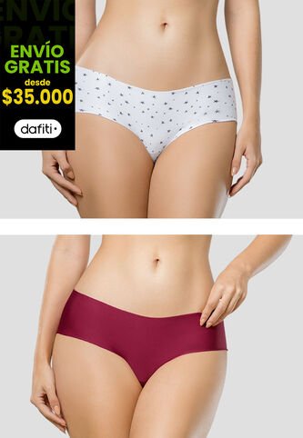 Cachetero Paq X4 Mujer Multicolor Fi 105927 Formas Intimas