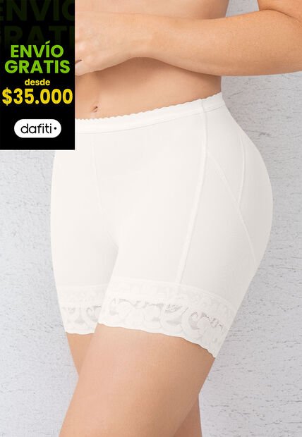 Short Levanta Cola Mujer Beige FI 105326