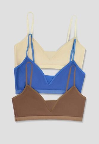 Top Paq X3 Mujer Multicolor Fi 114953 Formas Intimas