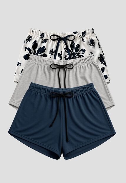 Short Paq X3 Mujer Multicolor Fi 112360