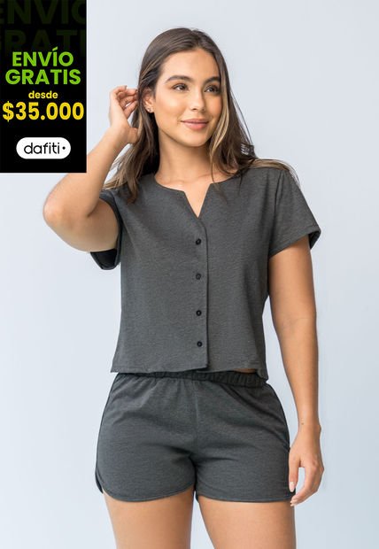 Conjunto Mujer Negro Cross Fi 107455