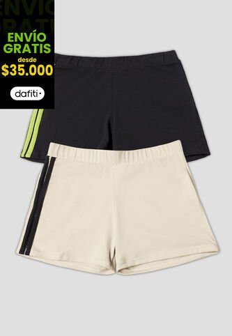 Short Paq X2 Mujer Multicolor Fi 106416 Formas Intimas