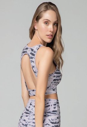 Top Para Mujer Estampado Tie Dye Rosa Malva FI