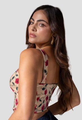 Corset Mujer Estampado Mp 114998