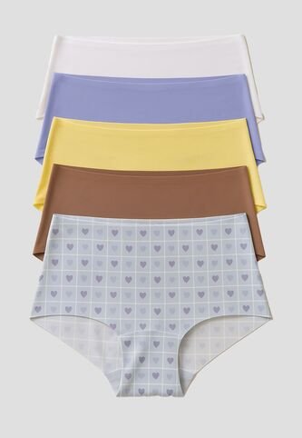 Cachetero Paq X5 Mujer Multicolor Fi 111889 Formas Intimas