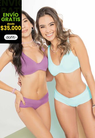 Brasier Paq X2 Mujer Multicolor FI 415 Formas Intimas