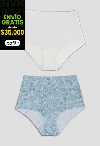 Cachetero Paq X2 Mujer Multicolor Fi 103027 Formas Intimas