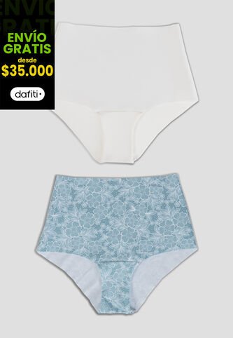 Cachetero Paq X2 Mujer Multicolor Fi 103027 Formas Intimas