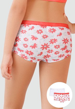 Bóxer Paq X2 Infantil Coral FI 79156