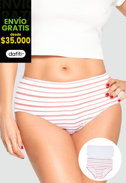 Panty Paq X2 Mujer Estampado FI 96471