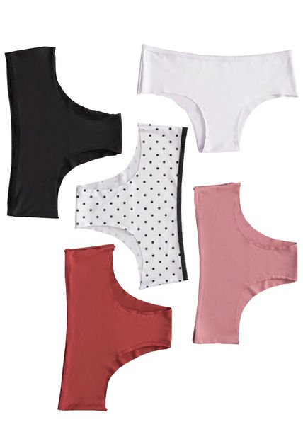 Cachetero Paq X5 Mujer Multicolor 78436