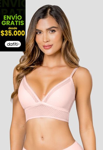 Bralette Mujer Rosa Fi 113760 Formas Intimas