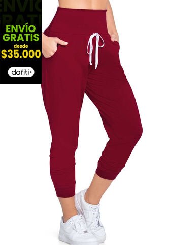 Pantalón Sudadera Mujer Vinotinto FI 77393 Formas Intimas