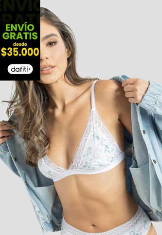 Bralette Mujer Estampado Fi 111695 Formas Intimas