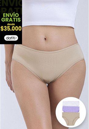 Panty Paq X3 Mujer Caramelo FI 96572