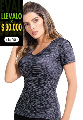 Camiseta Mujer Negro FI 77687 Formas Intimas
