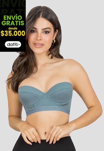 Bustier Mujer Azul Acero Fi 77664 Formas Intimas