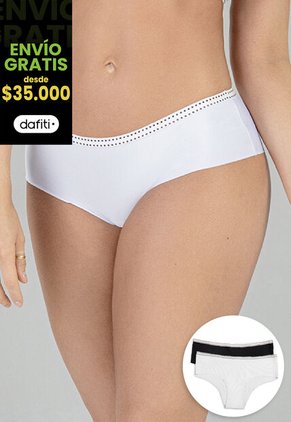 Cachetero Paq X2 Mujer Negro/Blanco FI 16965