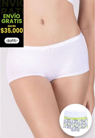 Bóxer Paq X2 Infantil Verde Menta FI 79156 Formas Intimas